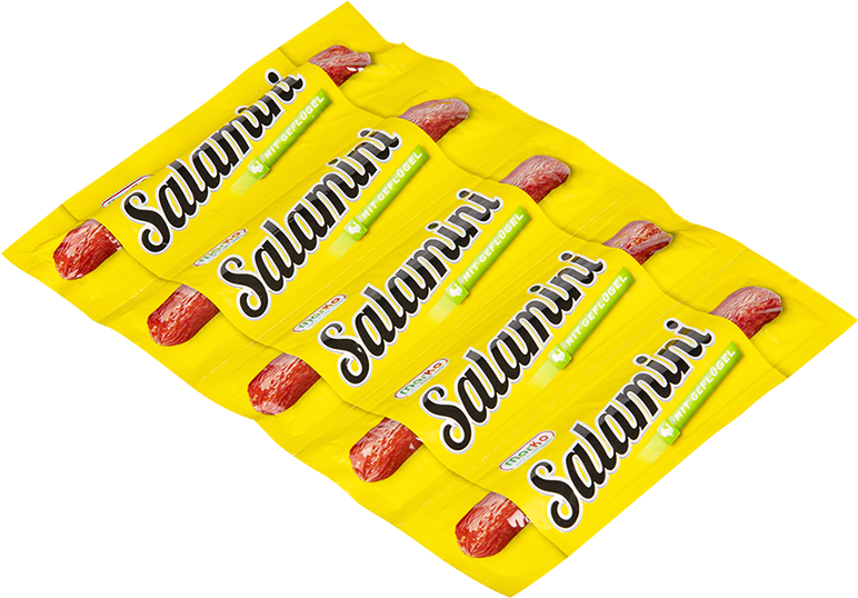 Mar-Ko Salamini mit Geflügel: die alternative Snack-Salami
